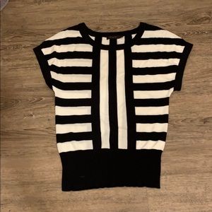 The Limited Black and white sweater shirt